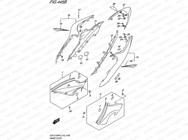 445B - FRAME COVER (YSF)