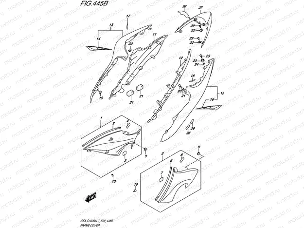 445B - FRAME COVER (YSF)