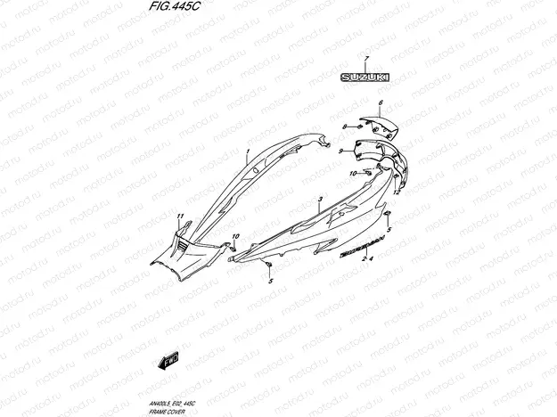 445C - FRAME COVER (AN400AL5 E19)