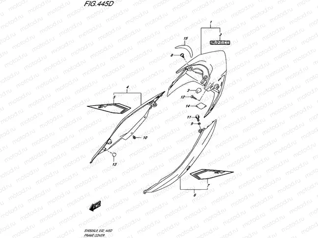 445D - FRAME COVER (SV650AL8 E19) (FOR AGQ)