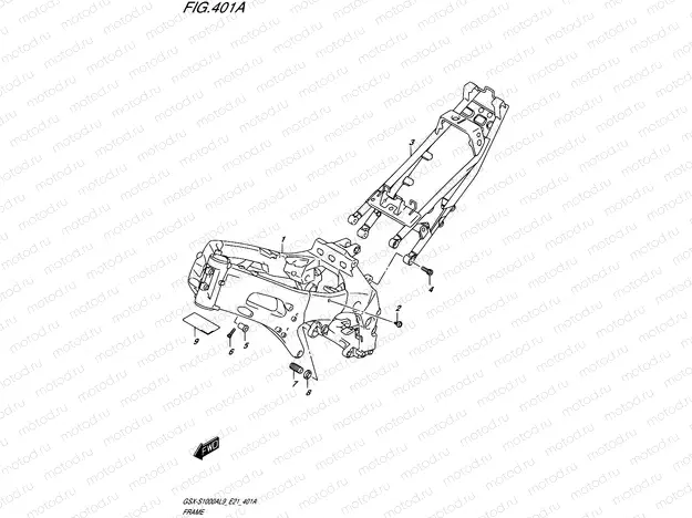 445E - FRAME COVER (GSX-S1000YAUFL9 E21)