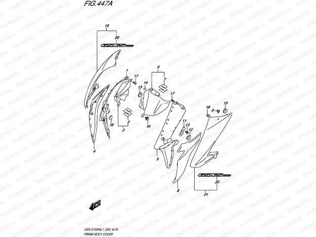 447A - FRAME BODY COVER (PGZ,AV4)