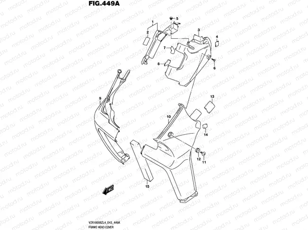 449A - FRAME HEAD COVER