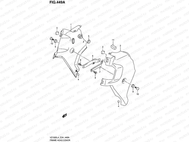 449A - FRAME HEAD COVER