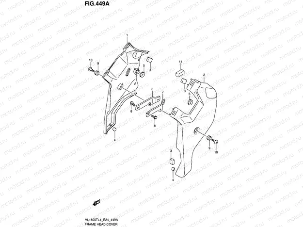 449A - FRAME HEAD COVER