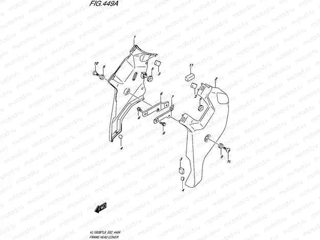 449A - FRAME HEAD COVER