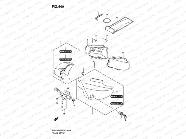 44A - FRAME COVER (VLR1800K9/UFK9)