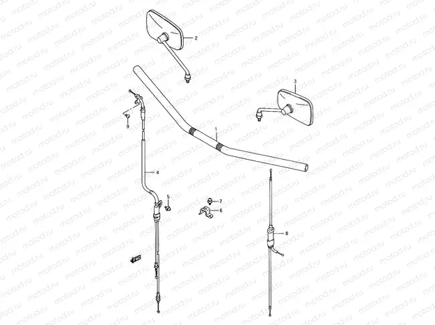 44A - HANDLEBAR (VS1400GLFS)