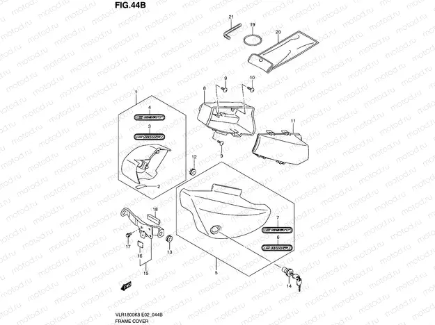 44B - FRAME COVER (VLR1800TK9)