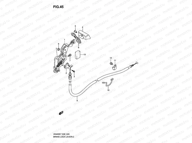 45 - BRAKE LOCK LEVER