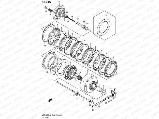 45 - CLUTCH (VZR1800ZL3 E03)