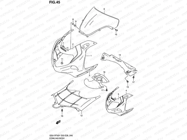 45 - COWLING BODY (MODEL Y)