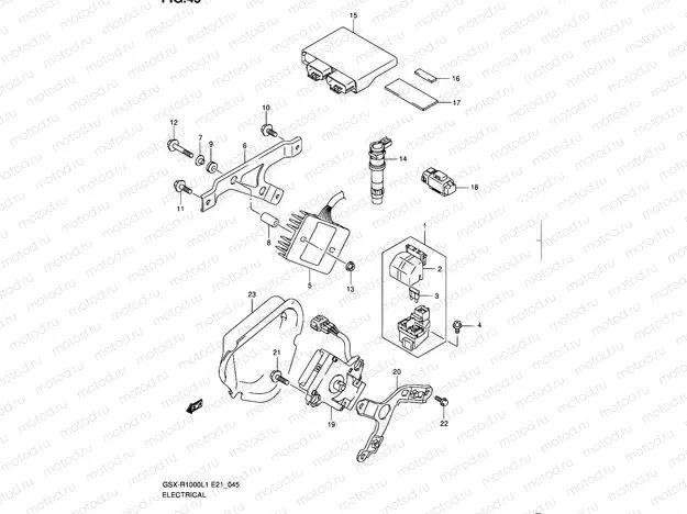 45 - ELECTRICAL (GSX-R1000L1 E14)