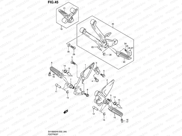 45 - FOOTREST