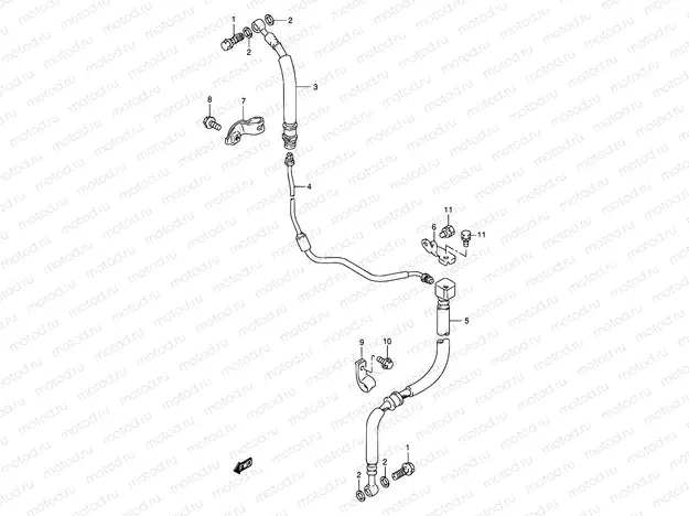 45 - FRONT BRAKE HOSE