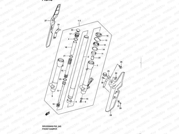 45 - FRONT DAMPER