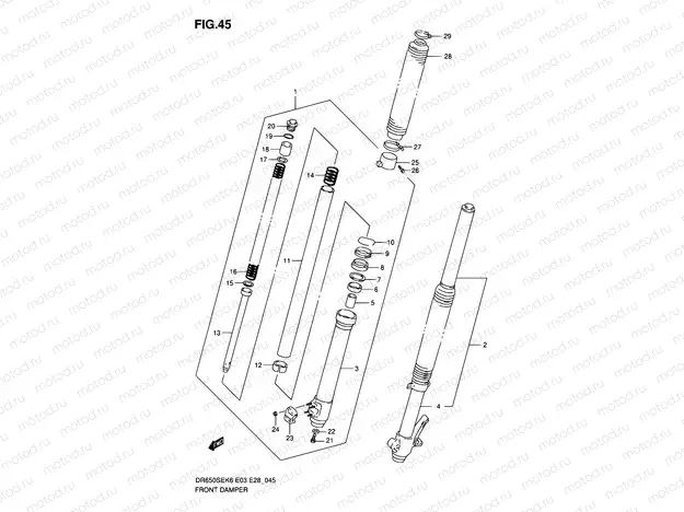 45 - FRONT DAMPER