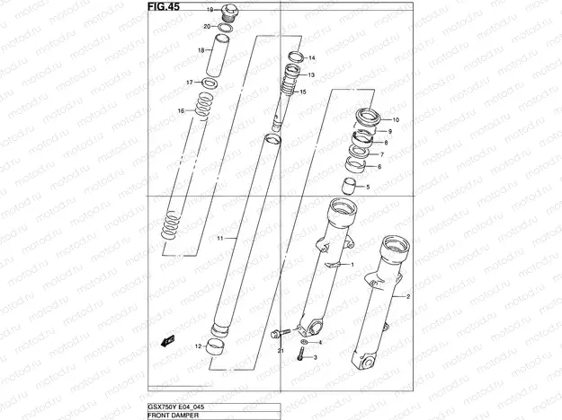45 - FRONT DAMPER