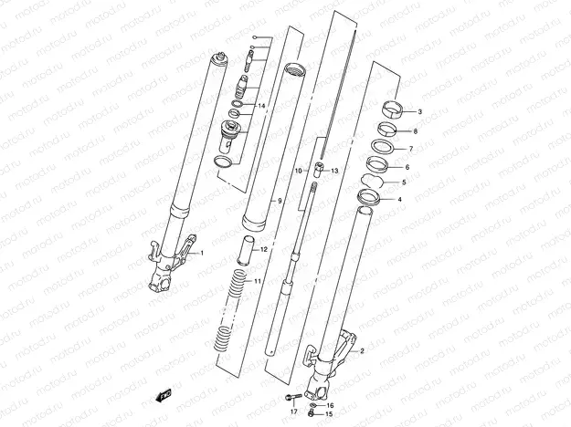 45 - FRONT DAMPER (MODEL V)