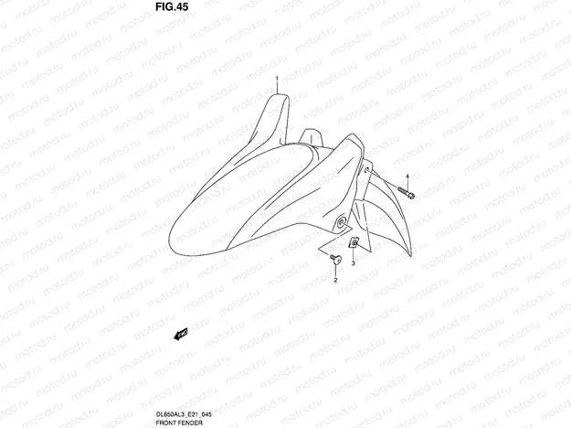 45 - FRONT FENDER
