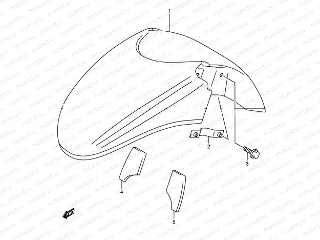 45 - FRONT FENDER
