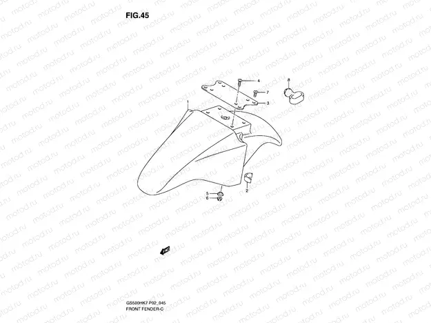 45 - FRONT FENDER