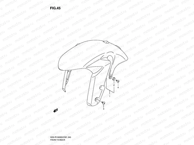 45 - FRONT FENDER