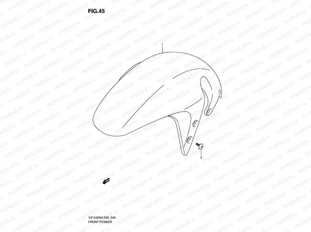 45 - FRONT FENDER