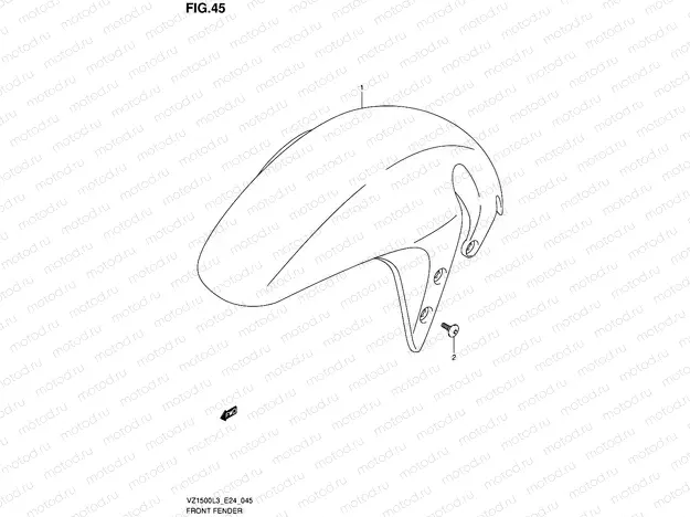45 - FRONT FENDER