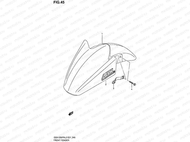45 - FRONT FENDER