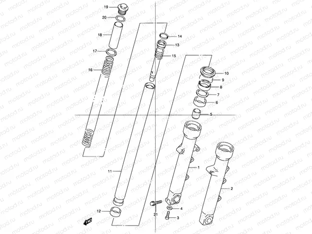 45 - FRONT FORK DAMPER