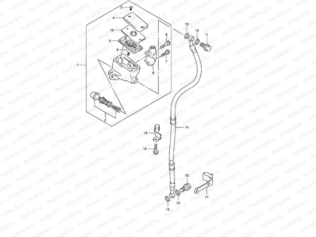45 - FRONT MASTER CYLINDER