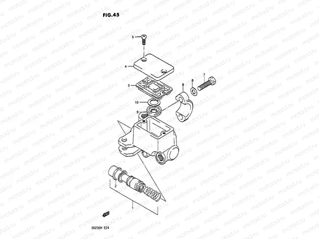 45 - FRONT MASTER CYLINDER