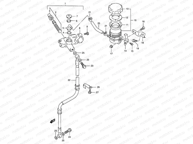 45 - FRONT MASTER CYLINDER