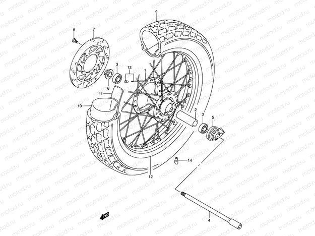 45 - FRONT WHEEL
