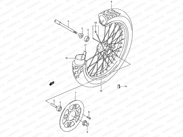 45 - FRONT WHEEL