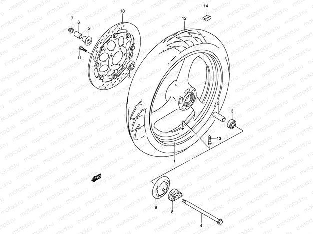 45 - FRONT WHEEL