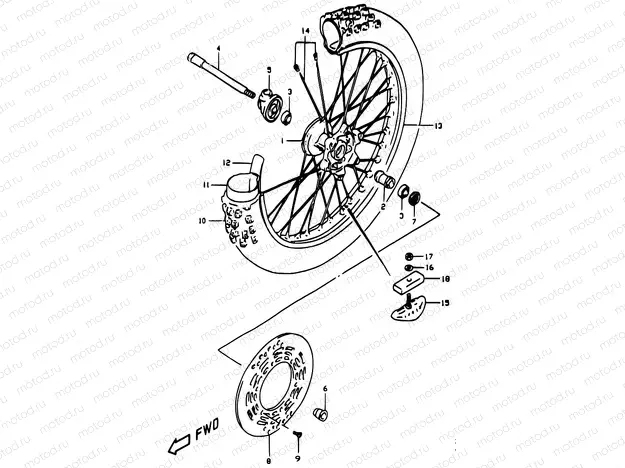 45 - FRONT WHEEL