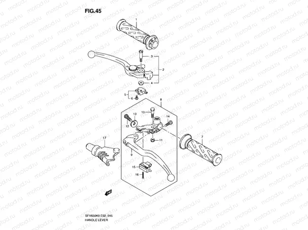 45 - HANDLE LEVER