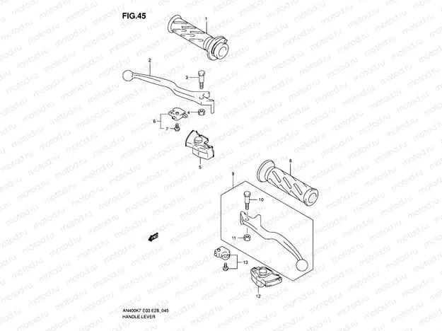 45 - HANDLE LEVER