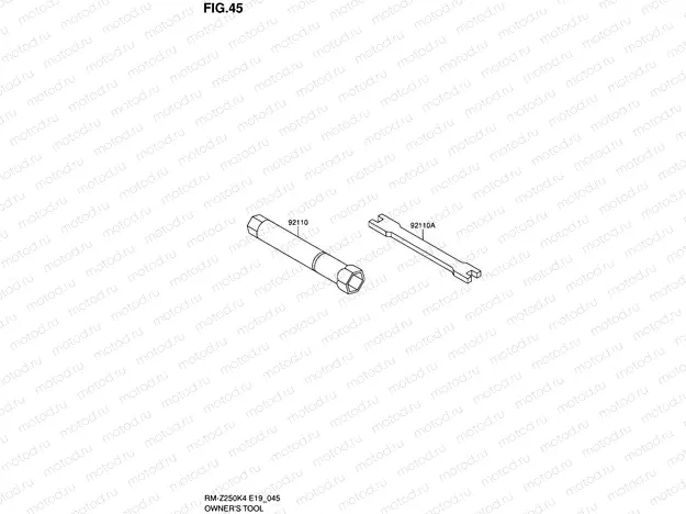 45 - OWNER'S TOOL