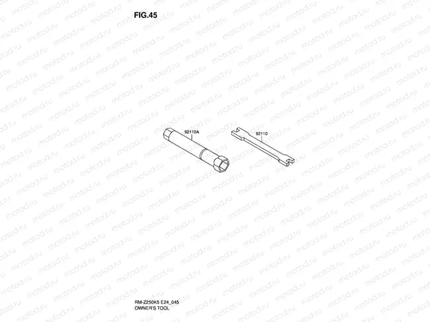 45 - OWNER'S TOOL