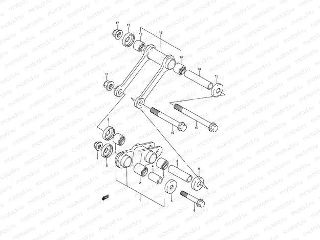45 - REAR CHSHION LEVER