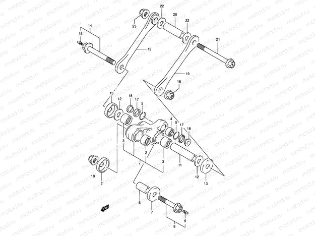 45 - REAR CUSHION LEVER
