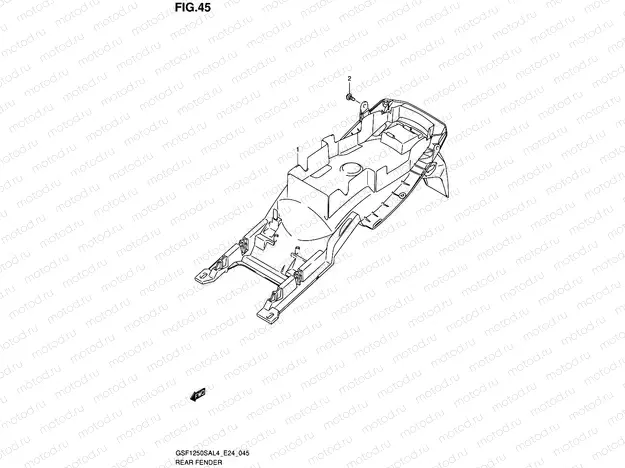 45 - REAR FENDER