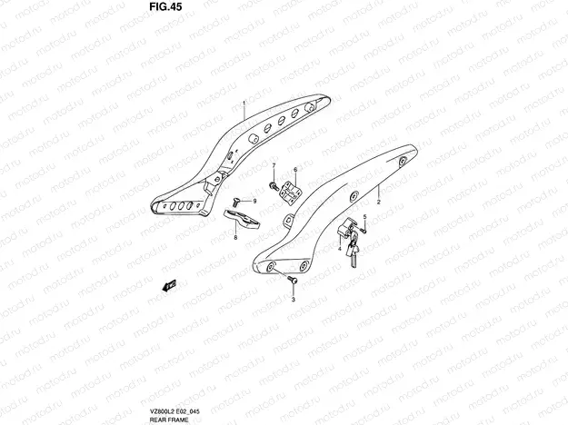 45 - REAR FRAME
