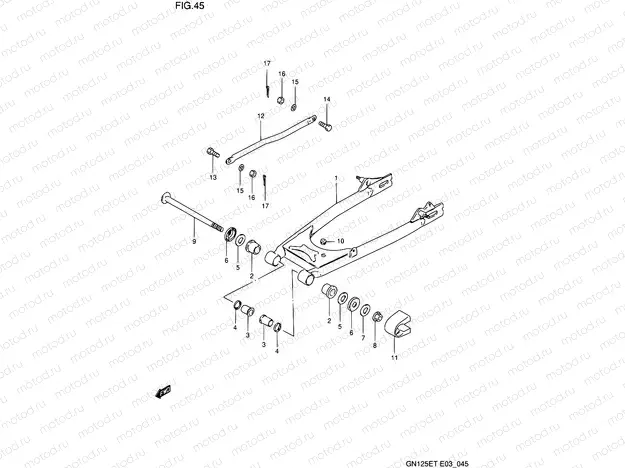 45 - REAR SWINGING ARM