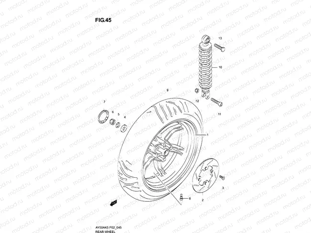45 - REAR WHEEL