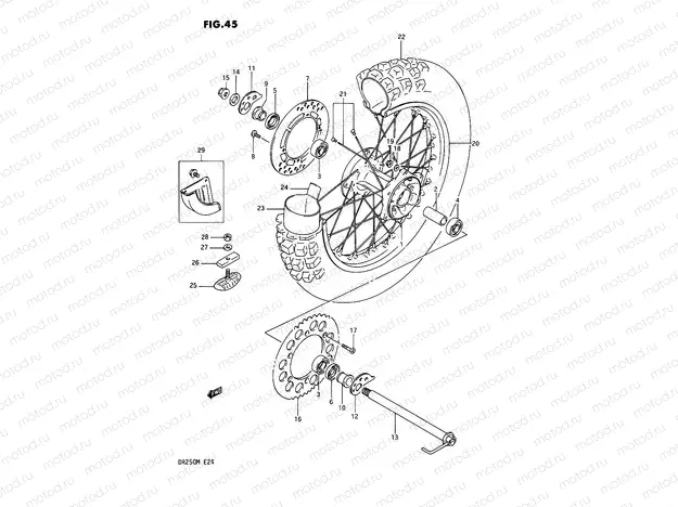 45 - REAR WHEEL