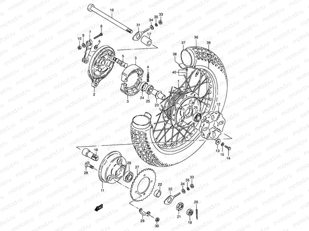 45 - REAR WHEEL